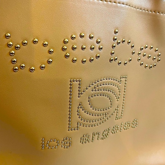 BEBE Los Angeles Large Tan Purse - Picture 5 of 12